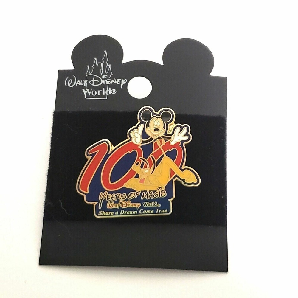 Disney Pin 9850 WDW Flex 2002 100 Years of Magic Mickey & Pluto Walt Disney Worl
